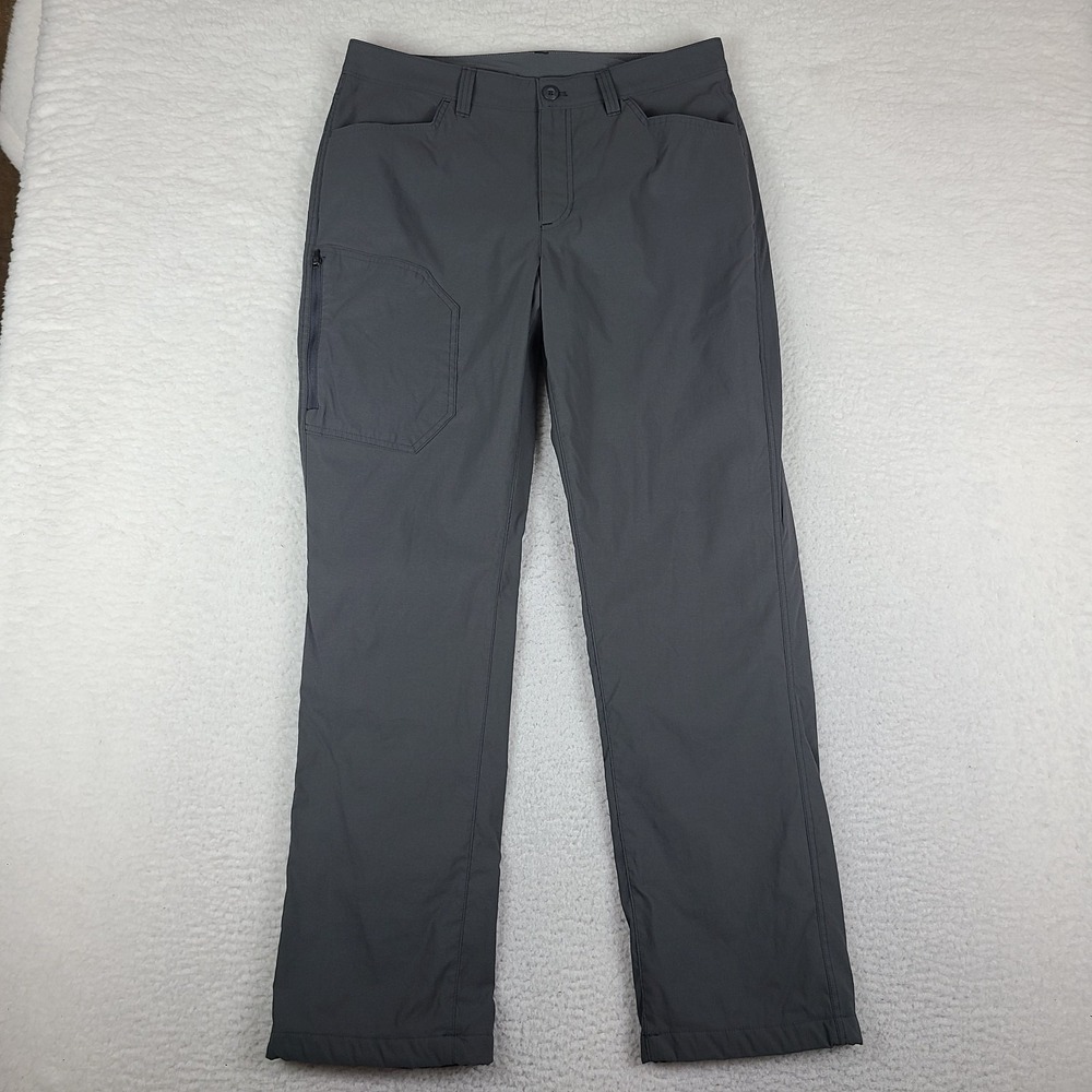 Eddie Bauer Pants Mens 34x32 Dark Gray Fleece Lined Performance Preppy